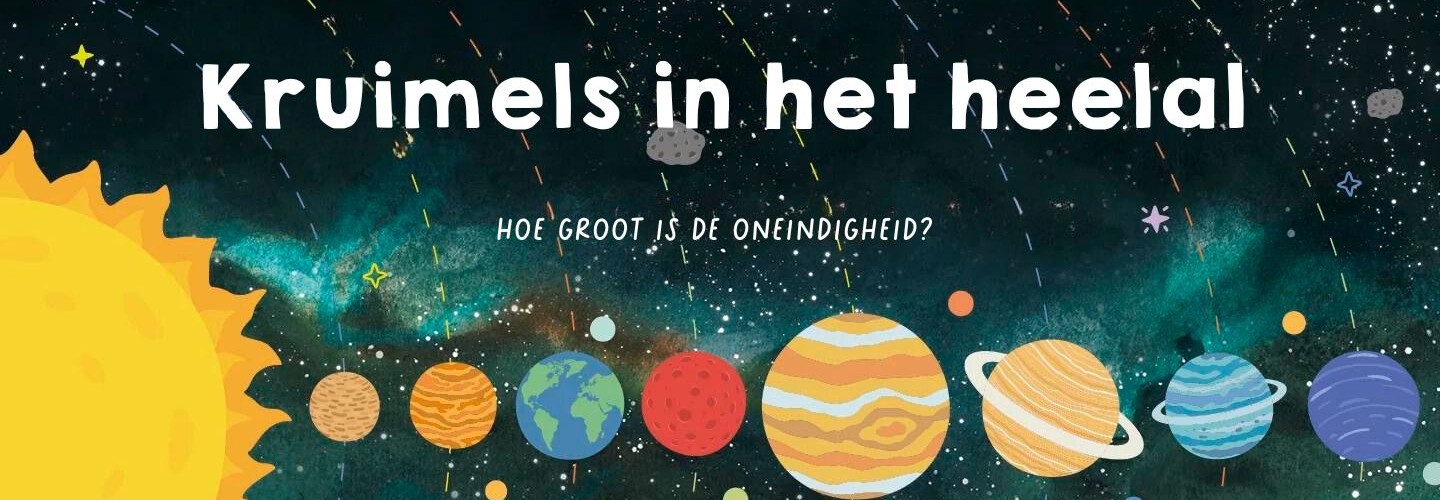 Kruimels in het heelal banner