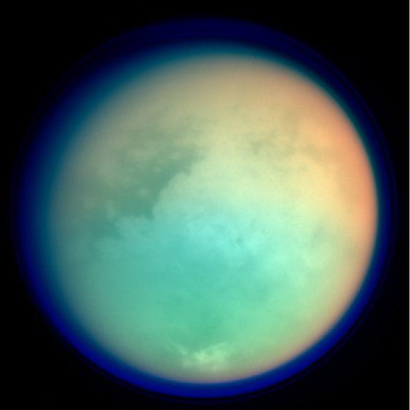 Titan in IR. Foto: NASA_JPL-JPL-Caltech